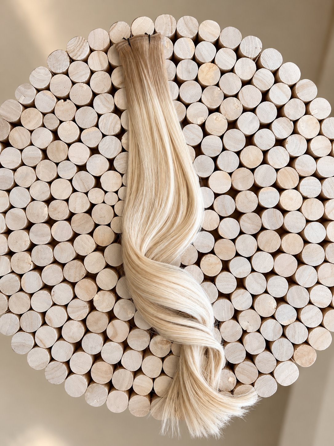 Micro Weft hair extensions, 100% Remy human hair, by Tuscany Hair Extensions