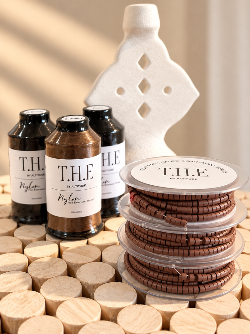 Weft thread, beads and supplies from Tuscany Hair Extensions